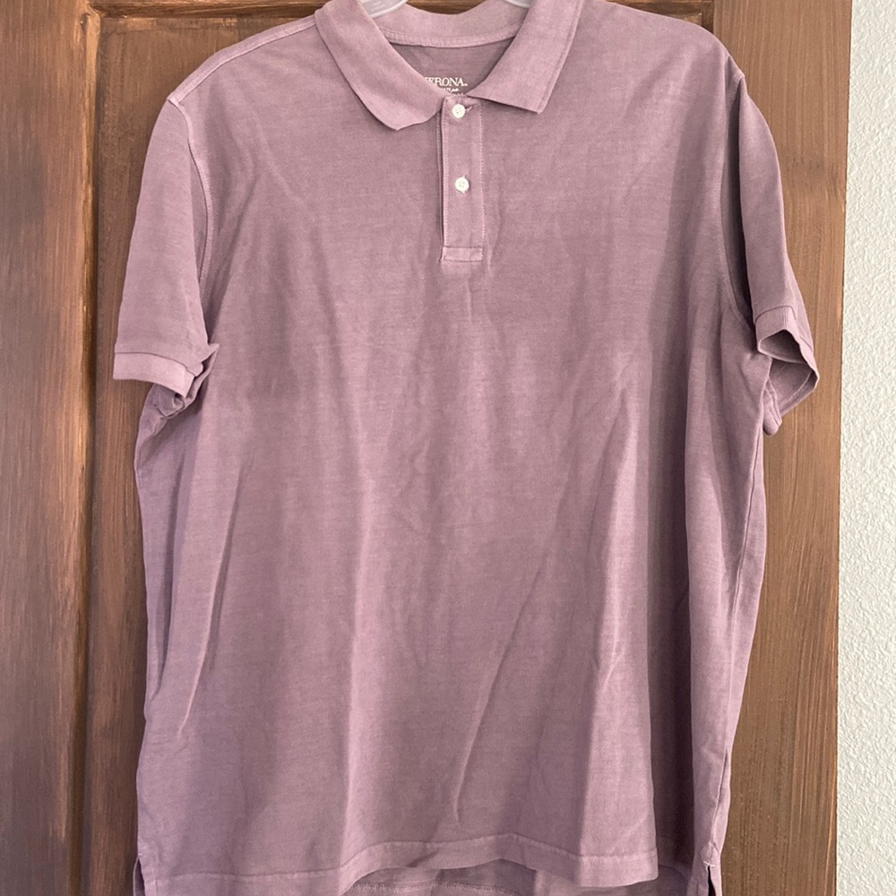 2 mens polo style shirts. XXL. 1 Merona and 1 Saddlebrand.
